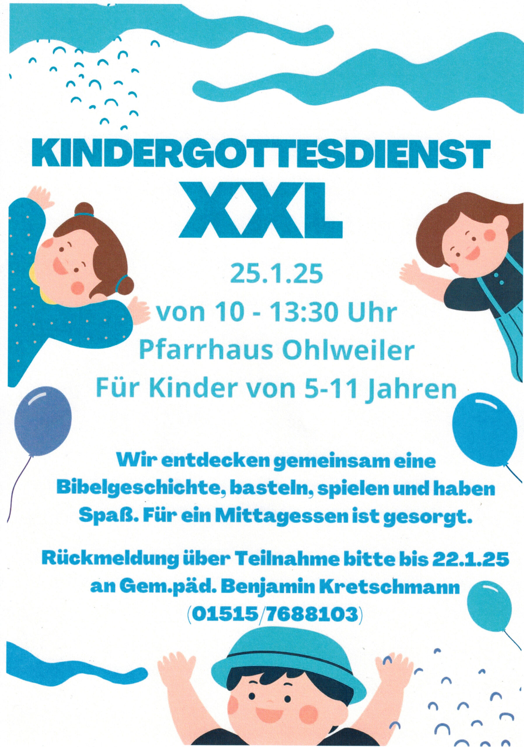 Kindergottesdienst XXL im Pfarrhaus in Ohlweiler